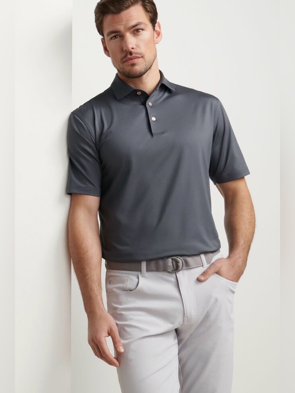 Peter Millar Solid Performance Jersey Polo L